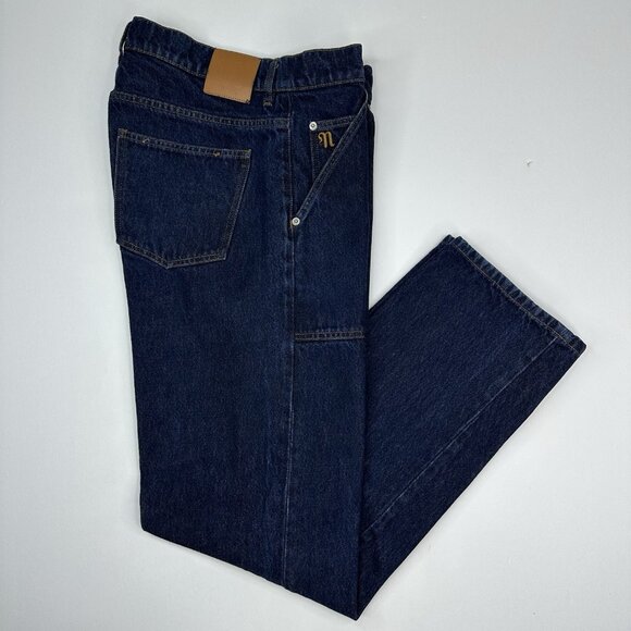 Nanushka Women’s Blue Straight Leg Button-Fly Designer Jeans W31-32/L31 - Picture 3 of 12